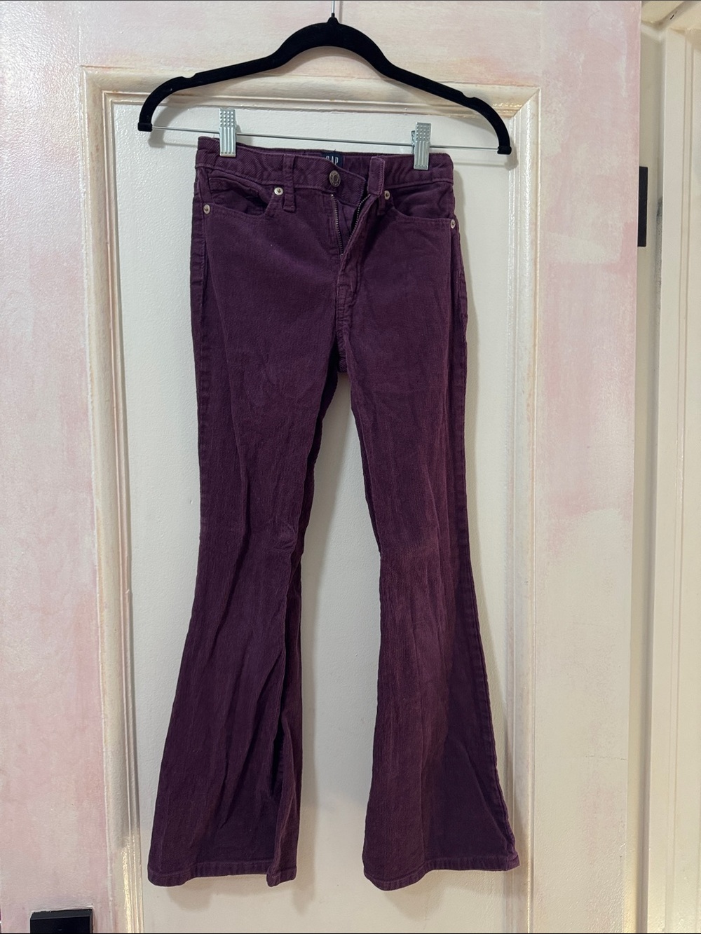 GAP Girls Corduroy Flared Pants - Plum